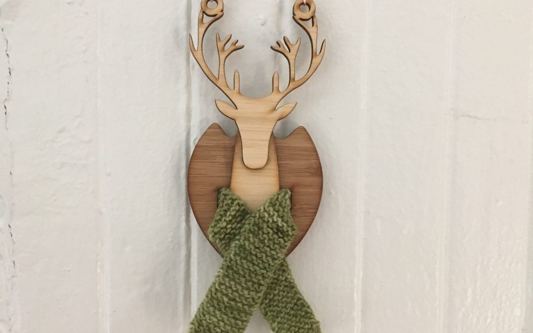 Scarf for a tiny mounted buck