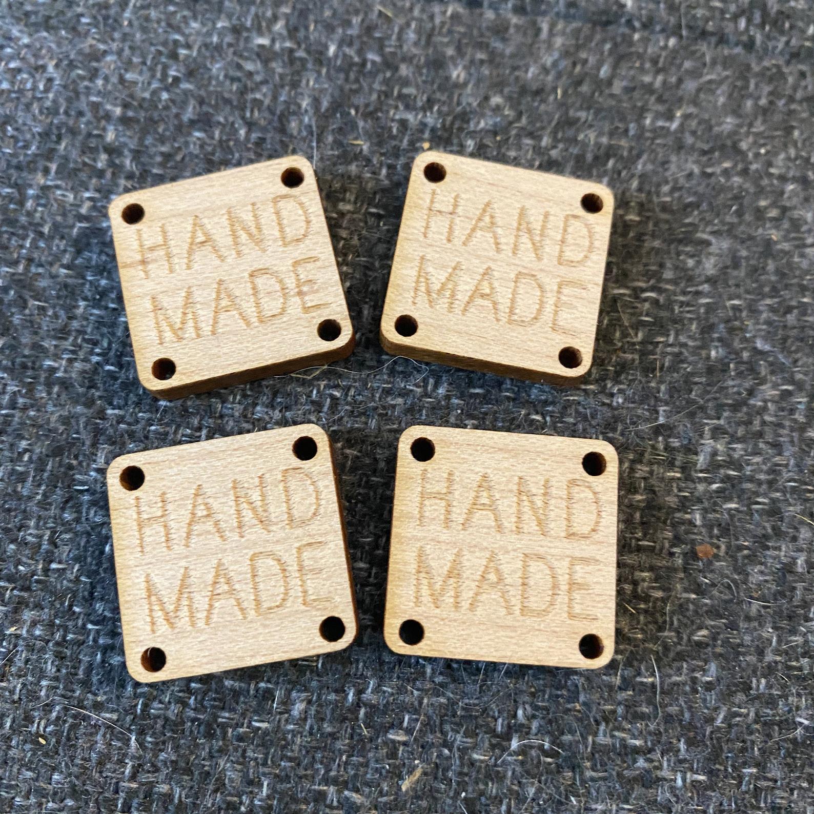 Sew in tag for handmade items – maple set of 5
